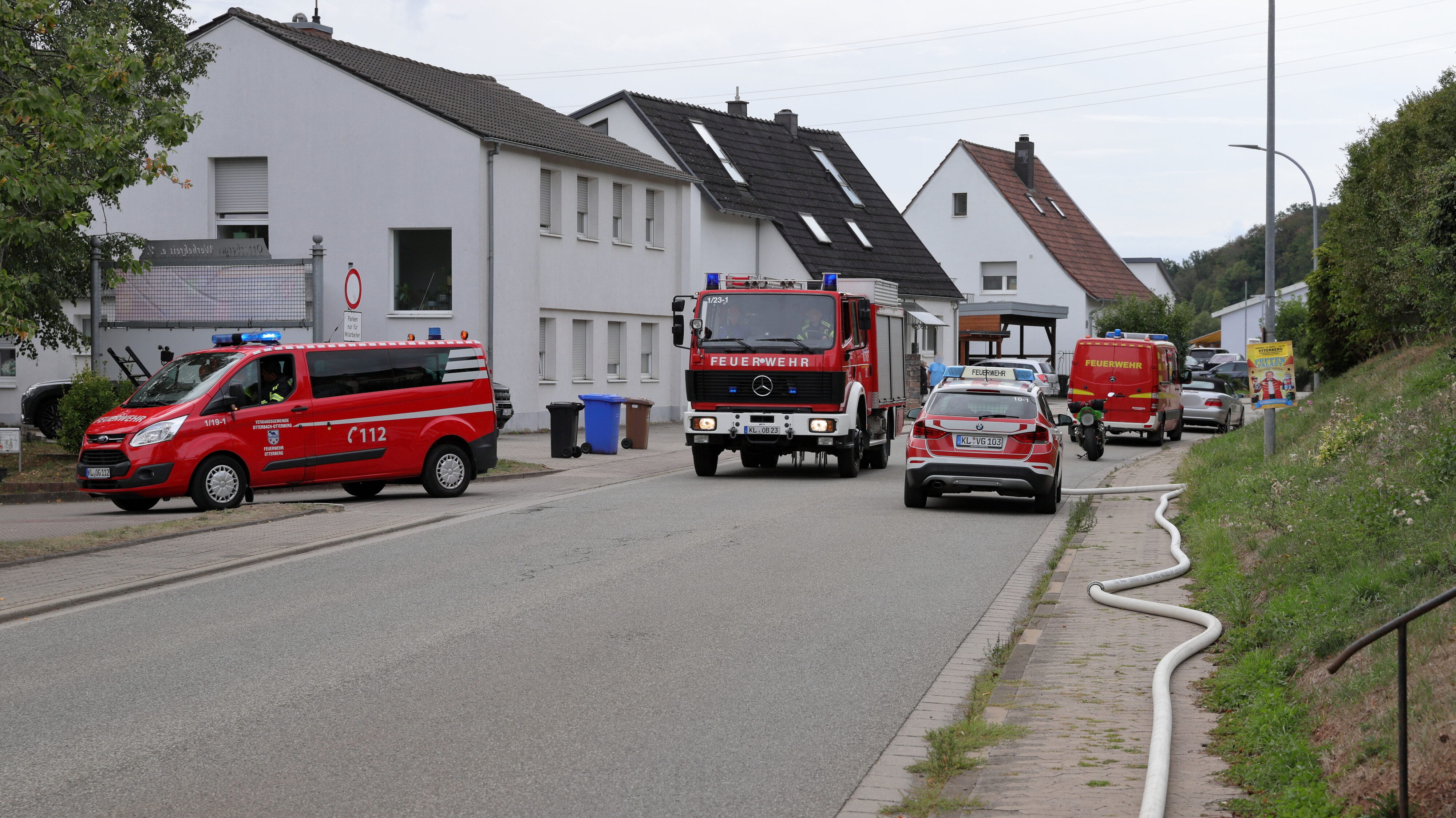 Jugendfeuerwehr Otterberg, Vorführung Löschangriff, Bild: Harald Laier / Feuerwehr